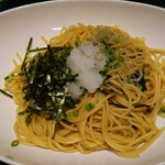 PRONTO IL BAR - じゃこと辛子高菜の和風スパゲティ 560円(税別)