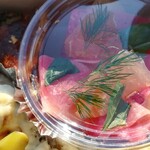 organ - 黄色ビーツとりんご、柑橘のサラダ/ほうれんそうのキッシユ