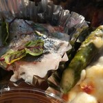 organ - 鯵の軽いスモーク　茄子のビストゥ風味/牡蠣とアスパラガスのグラタン