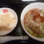 虎髭 - '20/04/30 虎髭ランチ：半チャンラーメン（500円＋税）