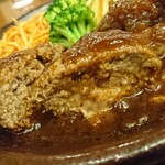 Hambagu Tawaraya - ハンバーグの断面