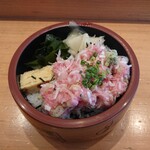 菊すし - ネギトロ丼のアップ 202004