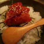 酒菜坊 橋蔵 - だし茶漬け＜明太子＞　ズームアップ