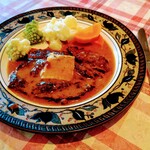 NICO - おすすめランチの牛ハラミステーキブルーチーズソース。