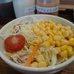 肉のはせ川 - セットのサラダ