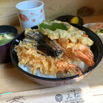 Tempura Kappou Mimatsu - 天丼定食 ごはん大盛り