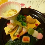 kyoutoarashiyamagoseiyuunoyadoranzan - 前菜　　