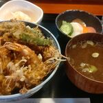 天麩羅 奈良木 - 海老天丼(2500円)