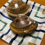 日の出 - 追加 焼蛤大蛤三個 3,500円