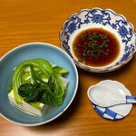 日の出 - 豆腐、 ねぎ、三つ葉