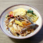 だいこんの花 - 豚肉とナスの黒酢炒め ¥500（ご飯なし）