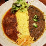 SPICY CURRY 魯珈 - 選べる２種カレー（ラム・限定）