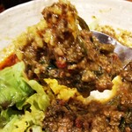 SPICY CURRY 魯珈 - 限定　ＨＣ担々咖喱（ハードコア中華風キーマカレー）