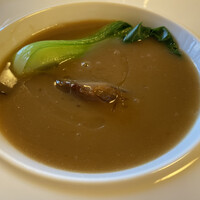 創作中華 一之船入 - スモークしたフカヒレステーキの白湯醤油煮込み