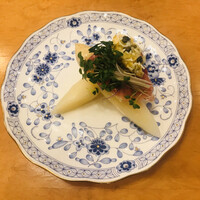 レストラン ラリューム - アスパラ&生ハム　ラヴィコットソース