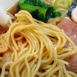 おおぜき中華そば店 - 麺の感じ