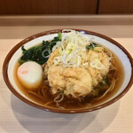 そばの神田 東一屋 - アサソバビンボー！　
      朝そば＋えびかき揚げ！