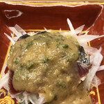 赤坂 菊乃井 - 昼懐石１２１００円（総額）。鰹たたき。ポン酢ジュレは板状のものが良かった。。。贅沢なことを言っていますねm(_ _)m。普通に美味しい鰹のたたきでした(^｡^)