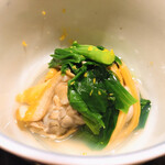 すし宮川  - アサリ、ムール貝、あずき菜