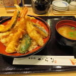 日本橋　からり - 海老穴子丼（普通盛り）