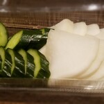 鳥茂 - お新香　500円