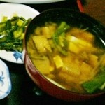 いろり　じねん - 「お味噌汁と漬物」です（5/16UP）