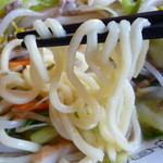 寿温泉食堂 - 麺リフトアップ