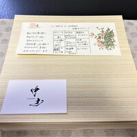 中土 - お料理の説明書きもお願いしました　ありがとうございます(^^ゞ