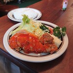 洋食屋さん ローズガーデン - ポークソテー930円。