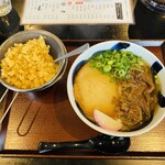 華新うどん - 肉丸天うどん500円（ランチ本価格）