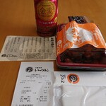 Tokachi Butadon Ippin - 買って来た「豚皿弁当」一人前810円税込です(自宅の金麦と)