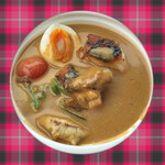 徳八 - ご飯にカレーをかけたところ