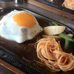 カフェレストラン 瑠奈 - エッグハンバーグ