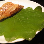 鯛の酢〆の柏寿司、蛍烏賊の沖漬けと2