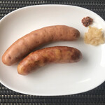 BARU 竹末 - 自家製おいも豚のソーセージ2種(税別880円)