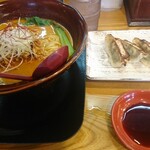 Mensempuu - 旋風式タンタン麺(麺大盛) と 黒豚餃子