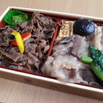 米沢牛炭火焼肉 上杉 - ニ福弁当(1500円)
