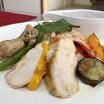 ナガタ店 - ココナッツミルクとチキンカレー…1000円（盛り付けてみた）