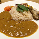 ナガタ店 - ココナッツミルクとチキンカレー…1000円（盛り付けてみた）