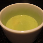 本濱 - 鯛の白子の茶碗蒸し  キャベツのソース2