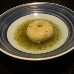 本濱 - 天豆まんじゅう、伊勢海老を忍ばせて  新茶の餡と1