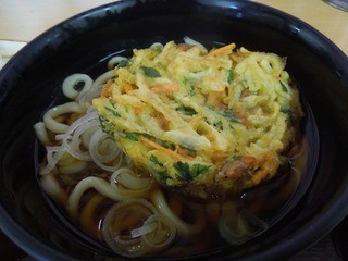 湾岸そば - （2012/4月-2）「ミニカレーセット」のかきあげうどん