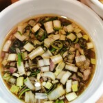 torisobaniboshisobahanayama - 特製つけ麺～昆布水添え～