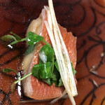 温石 - お汁に浮く金目鯛の脂