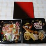 くずし割烹　ZUTTO - 海鮮ちらし寿司付会席弁当　2020.5