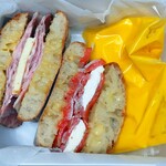 ラ メゾン ドゥ グラシアニ - サンドウィッチ 人参のポタージュ付き