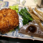 Kafe Ando Dainingu Honoka - （2019/12月）ランチ赤ワイン煮のロコモコ丼とメンチカツ
