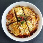 鉄板焼き ちーBa～aba - お好み焼き(税込)750円 少し※向き変えて撮影　(2020.05.04)