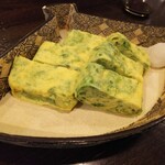 金町製麺 - 生海苔入り出汁巻き　400円