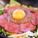 BOICHI - ステーキ＆ローストビーフ丼 1280円